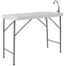 Flash Furniture DAD-PYZ-116-GG Rectangular Folding Table w/ Granite White Plastic Top - 45"W x 23"D x 34"H thumbnail 3