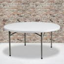 Flash Furniture DAD-YCZ-152R-GW-GG 59 3/4" Round Folding Table w/ Granite White Plastic Top, 28 3/4"H thumbnail 5