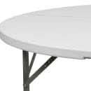 Flash Furniture DAD-YCZ-154-GW-GG 60" Round Folding Table w/ White Plastic Top, 29"H thumbnail 7