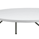 Flash Furniture DAD-YCZ-180R-GW-GG 71" Round Folding Table w/ Granite White Plastic Top, 29"H thumbnail 6