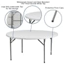 Flash Furniture DAD-YCZ-1-GW-GG 60 3/4" Round Folding Table w/ Granite White Plastic Top, 29 1/4"H thumbnail 5