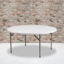 Flash Furniture DAD-YCZ-1-GW-GG 60 3/4" Round Folding Table w/ Granite White Plastic Top, 29 1/4"H thumbnail 8
