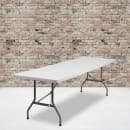 Flash Furniture DAD-YCZ-244-GW-GG Rectangular Folding Table w/ Granite White Plastic Top - 96"W x 30"D x 29"H thumbnail 5