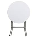 Flash Furniture DAD-YCZ-80R-1-SM-GW-GG 24" Round Folding Table w/ Granite White Plastic Top, 29 3/8"H thumbnail 4