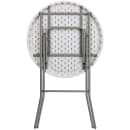Flash Furniture DAD-YCZ-80R-2-BAR-GW-GG 31 1/4" Round Folding Table w/ Granite White Plastic Top, 43 3/4"H thumbnail 3