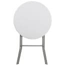 Flash Furniture DAD-YCZ-80R-2-BAR-GW-GG 31 1/4" Round Folding Table w/ Granite White Plastic Top, 43 3/4"H thumbnail 4
