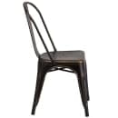 Flash Furniture ET-3534-COP-GG Stacking Chair w/ Vertical Slat Back - Distressed Metal, Copper thumbnail 3