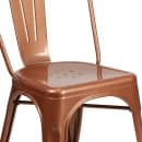 Flash Furniture ET-3534-POC-GG Stacking Chair w/ Vertical Slat Back - Metal, Copper thumbnail 7