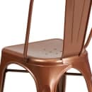 Flash Furniture ET-3534-POC-GG Stacking Chair w/ Vertical Slat Back - Metal, Copper thumbnail 8
