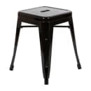 Flash Furniture ET-BT3503-18-BLK-GG Stacking Backless Dining Stool - Iron, Black thumbnail 8