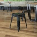 Flash Furniture ET-BT3503-18-BLK-GG Stacking Backless Dining Stool - Iron, Black thumbnail 9