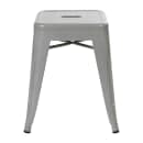 Flash Furniture ET-BT3503-18-SIL-GG Stacking Backless Dining Stool - Iron, Silver thumbnail 6