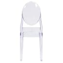 Flash Furniture FH-111-APC-CLR-GG Ghost Side Chair w/ Plain Back - Polycarbonate, Transparent Crystal thumbnail 5