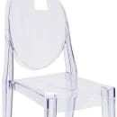 Flash Furniture FH-111-APC-CLR-GG Ghost Side Chair w/ Plain Back - Polycarbonate, Transparent Crystal thumbnail 7
