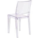 Flash Furniture FH-121-APC-GG Stacking Side Chair w/ Plain Back - Polycarbonate, Transparent Crystal thumbnail 4