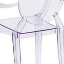 Flash Furniture FH-124-APC-CLR-GG Ghost Arm Chair w/ Plain Back - Polycarbonate, Transparent Crystal thumbnail 8