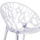 Flash Furniture FH-156-APC-GG Stacking Side Chair w/ Cutout Back - Polycarbonate, Transparent Crystal thumbnail 7