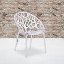 Flash Furniture FH-156-APC-GG Stacking Side Chair w/ Cutout Back - Polycarbonate, Transparent Crystal thumbnail 9