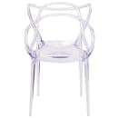 Flash Furniture FH-173-APC-GG Stacking Side Chair w/ Cutout Back - Polycarbonate, Transparent Crystal thumbnail 5