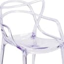Flash Furniture FH-173-APC-GG Stacking Side Chair w/ Cutout Back - Polycarbonate, Transparent Crystal thumbnail 7