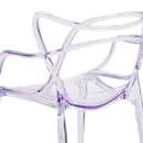 Flash Furniture FH-173-APC-GG Stacking Side Chair w/ Cutout Back - Polycarbonate, Transparent Crystal thumbnail 8