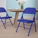 Flash Furniture HF3-BLUE-GG Steel Folding Chair - Blue thumbnail 11