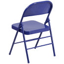 Flash Furniture HF3-BLUE-GG Steel Folding Chair - Blue thumbnail 4