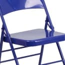 Flash Furniture HF3-BLUE-GG Steel Folding Chair - Blue thumbnail 7