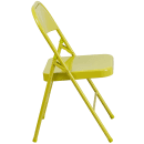Flash Furniture HF3-CITRON-GG Steel Folding Chair - Citron thumbnail 3