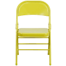 Flash Furniture HF3-CITRON-GG Steel Folding Chair - Citron thumbnail 5