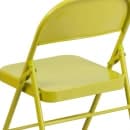 Flash Furniture HF3-CITRON-GG Steel Folding Chair - Citron thumbnail 8