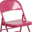 Flash Furniture HF3-FUCHSIA-GG Steel Folding Chair - Fuchsia thumbnail 7