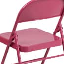 Flash Furniture HF3-FUCHSIA-GG Steel Folding Chair - Fuchsia thumbnail 8