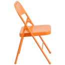 Flash Furniture HF3-ORANGE-GG Steel Folding Chair - Orange thumbnail 3
