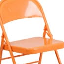 Flash Furniture HF3-ORANGE-GG Steel Folding Chair - Orange thumbnail 7