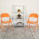 Flash Furniture HF3-ORANGE-GG Steel Folding Chair - Orange thumbnail 9