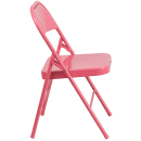 Flash Furniture HF3-PINK-GG Steel Folding Chair - Pink thumbnail 3