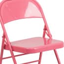 Flash Furniture HF3-PINK-GG Steel Folding Chair - Pink thumbnail 7