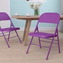 Flash Furniture HF3-PUR-GG Steel Folding Chair - Purple thumbnail 11