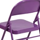 Flash Furniture HF3-PUR-GG Steel Folding Chair - Purple thumbnail 8