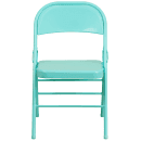 Flash Furniture HF3-TEAL-GG Steel Folding Chair - Teal thumbnail 5