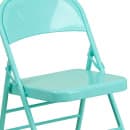 Flash Furniture HF3-TEAL-GG Steel Folding Chair - Teal thumbnail 7