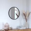 Flash Furniture HFKHD-0GD-CRE8-981315-GG 20" Round Large Accent Wall Mirror, Metal, Black thumbnail 3