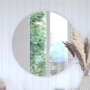 Flash Furniture HFKHD-0GD-CRE8-102315-GG 30" Round Large Accent Wall Mirror, Metal, White thumbnail 4