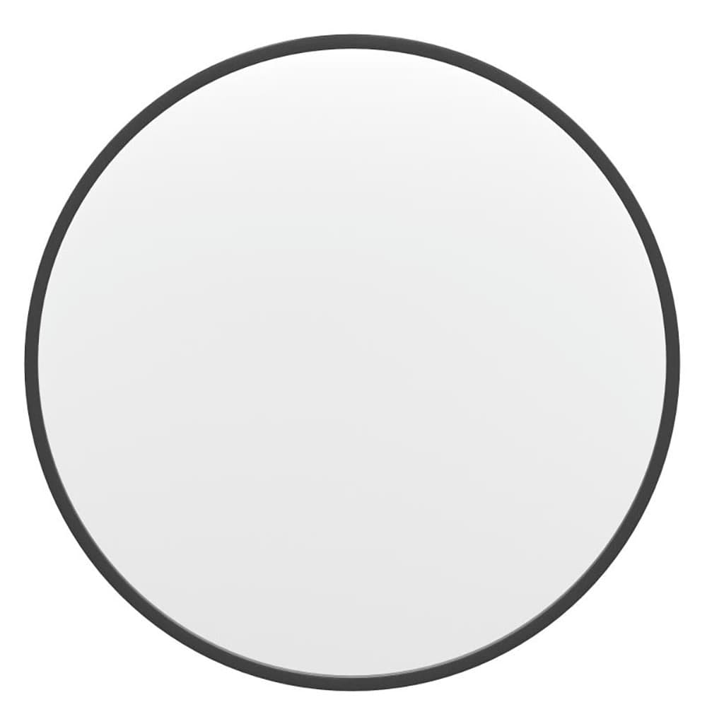 Flash Furniture HFKHD-4GD-CRE8-712315-GG 24" Round Large Accent Wall Mirror, Metal, Black