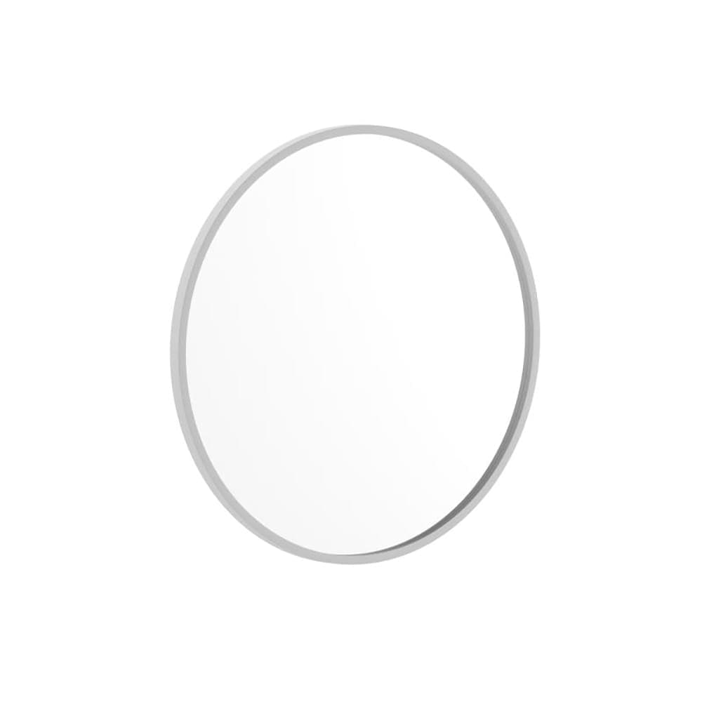 Flash Furniture HFKHD-4GD-CRE8-002315-GG 24" Round Large Accent Wall Mirror, Metal, White