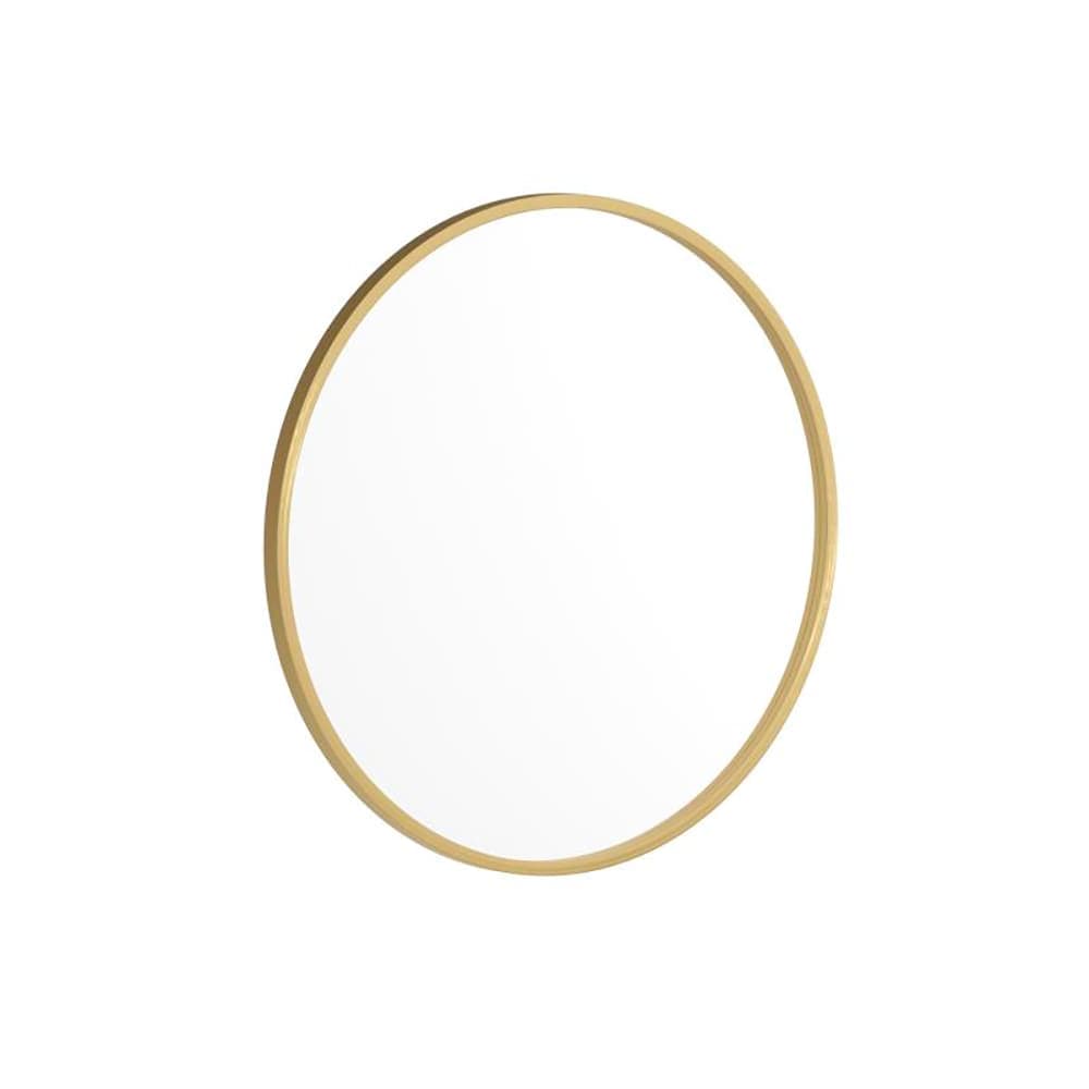 Flash Furniture HFKHD-4GD-CRE8-391315-GG 24" Round Large Accent Wall Mirror, Metal, Gold