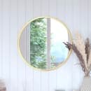 Flash Furniture HFKHD-4GD-CRE8-391315-GG 24" Round Large Accent Wall Mirror, Metal, Gold thumbnail 4