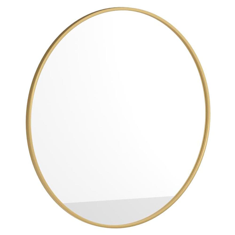 Flash Furniture HFKHD-6GD-CRE8-591315-GG 36" Round Large Accent Wall Mirror, Metal, Gold