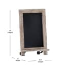 Flash Furniture HFKHD-GDI-CRE8-322315-GG Chalkboard Sign w/ Legs - 9 1/2" W x 14"H, Pine Wood Frame, Brown thumbnail 2
